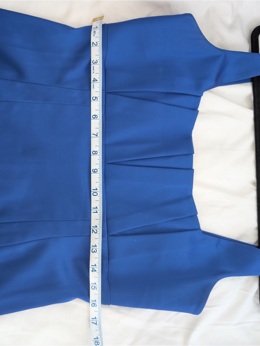Calvin Klein Elegant Royal Blue Sheath Dress with Square Neckline - Picture 7 of 8